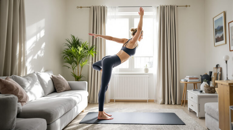 עצבו את הישבן והליבה שלכם ב-10 דקות עם אימון פילאטיס בעמידה, מתאים לכל הרמות