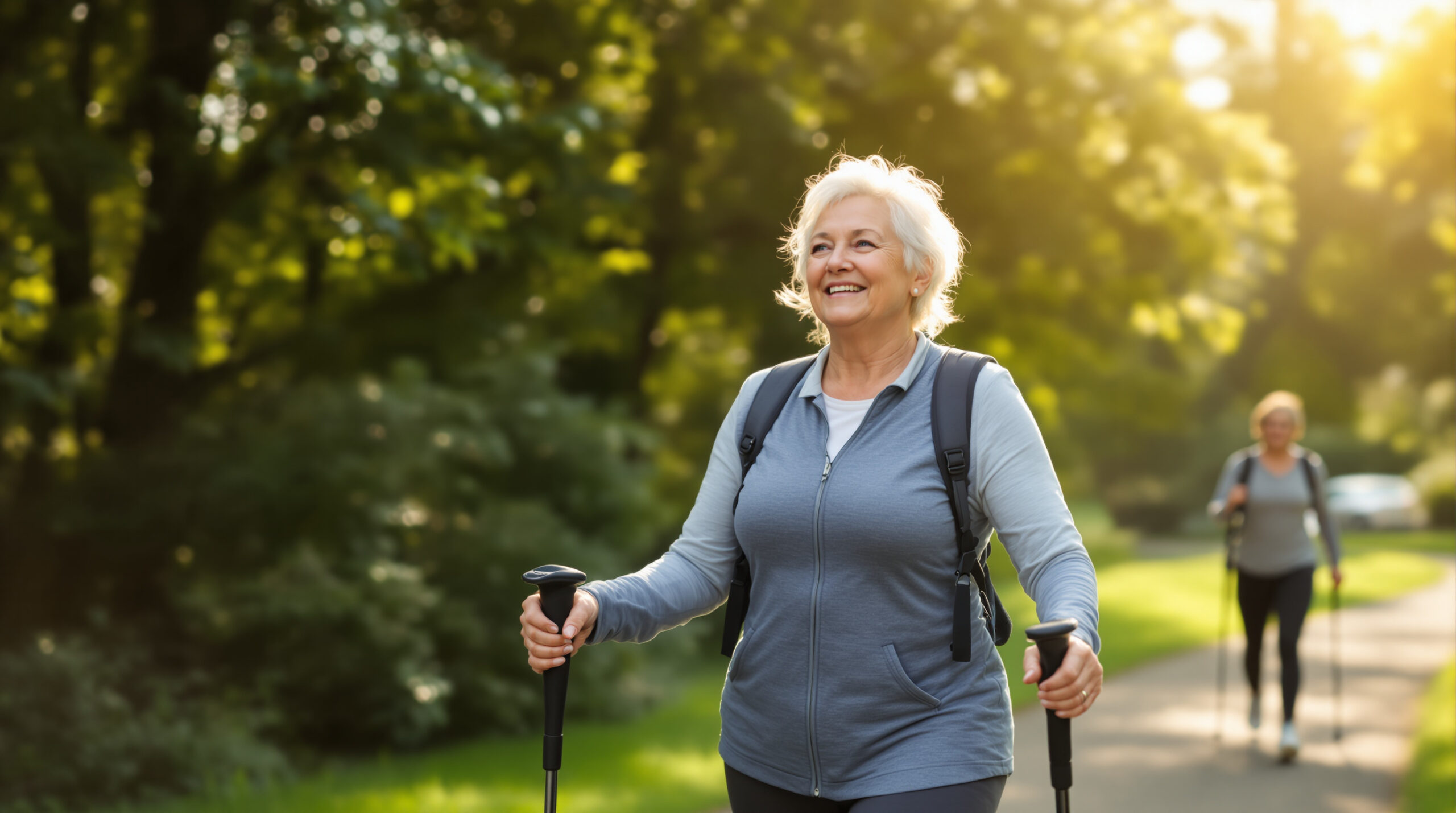 בגיל 60 חשבתי שהליכה מהירה היא הטובה ביותר: יציאה לטבע הוכיחה לי שהליכה נורדית משנה הכול לבריאות שלי.