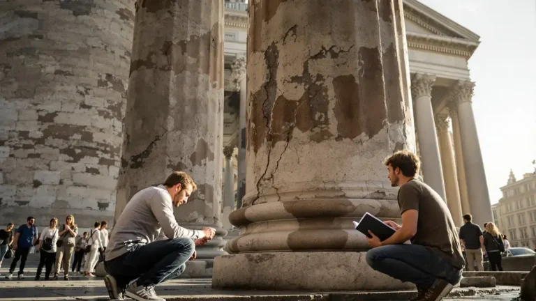 בטון רומי תגלית מפתיעה חושפת את יכולת התיקון העצמי שלו