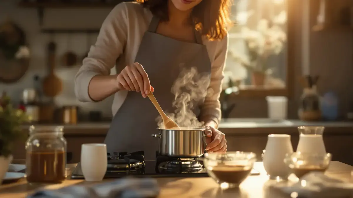 החליפו את הפלאן והמוס הקנויים בקרם קינוח קפה ביתי, עשיר וקל להכנה ללא ביצים