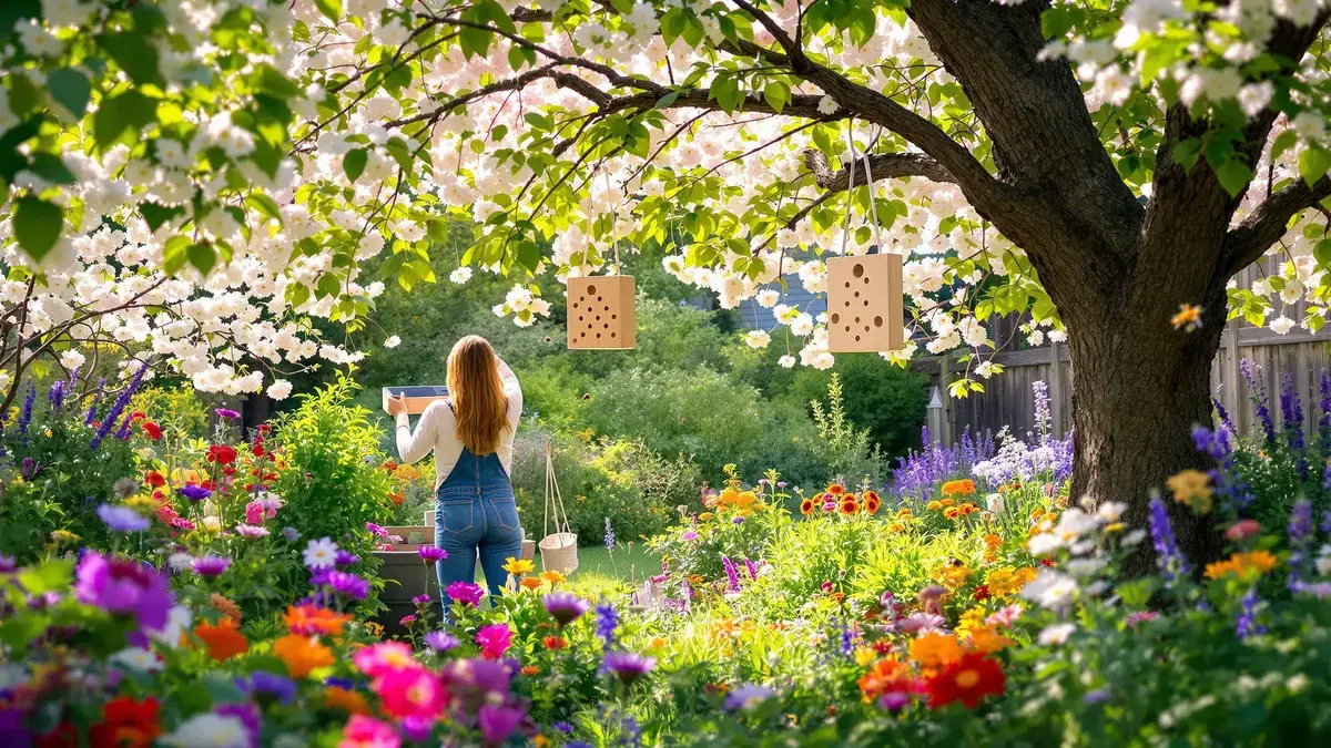 גוש עץ מנוקב התלוי בגינה עשוי לשפר את תנובת עצי הפרי שלכם