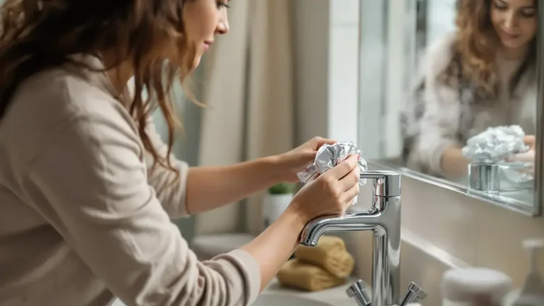 גליל נייר אלומיניום זה יכול להסיר אבנית מהבית שלכם בקלות מפתיעה