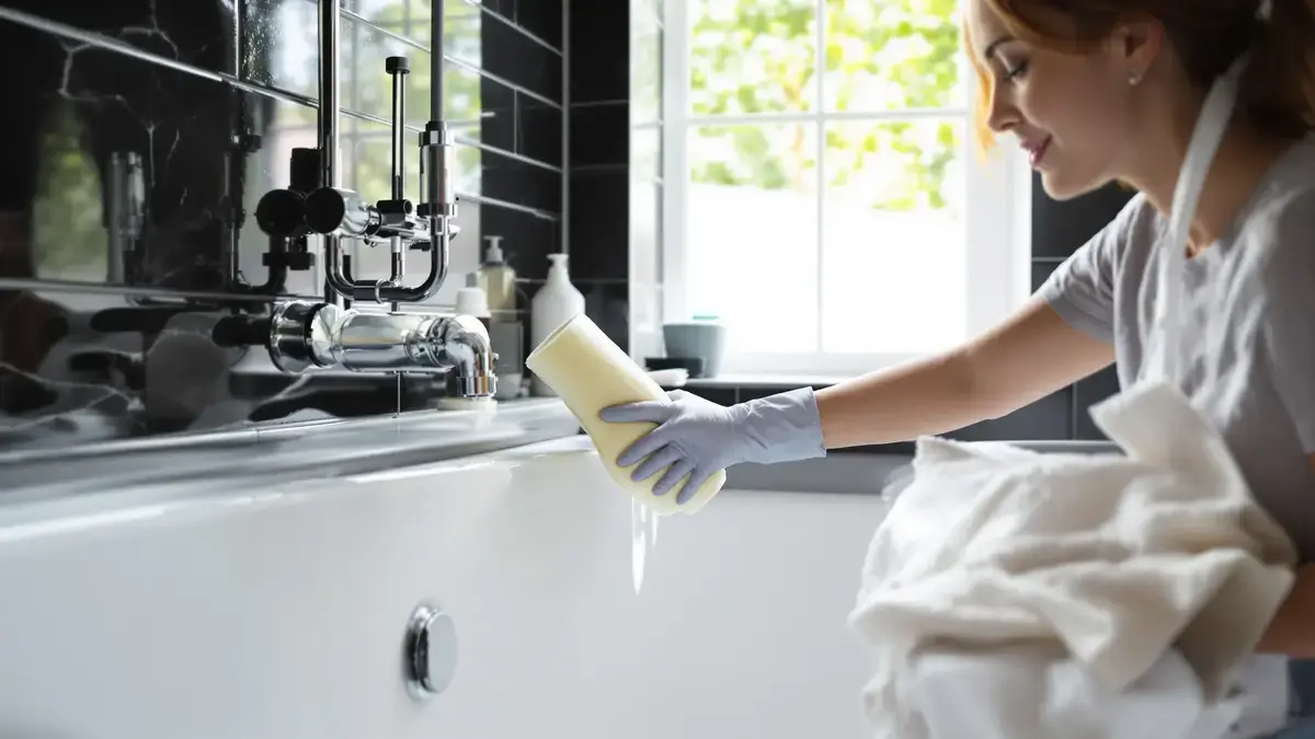 בדיקת הקרם הזה לשיער עשויה להציל את האריחים השחורים בחדר האמבטיה טעות נפוצה שיש להימנע ממנה