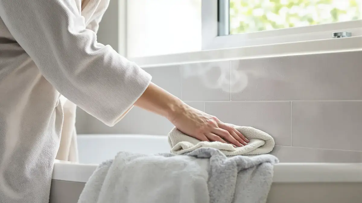 דקה ביום מאפשרת להיפרד מהעובש על החריצים בחדר האמבטיה שלכם