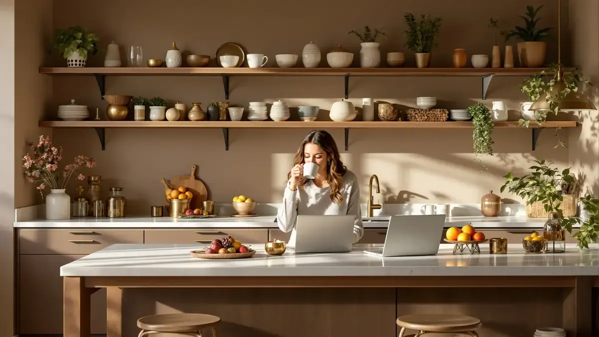 להתראות למטבחים הלבנים השחורים או החומים צבע טרנדי שלא הכרתם יכול לשנות הכל