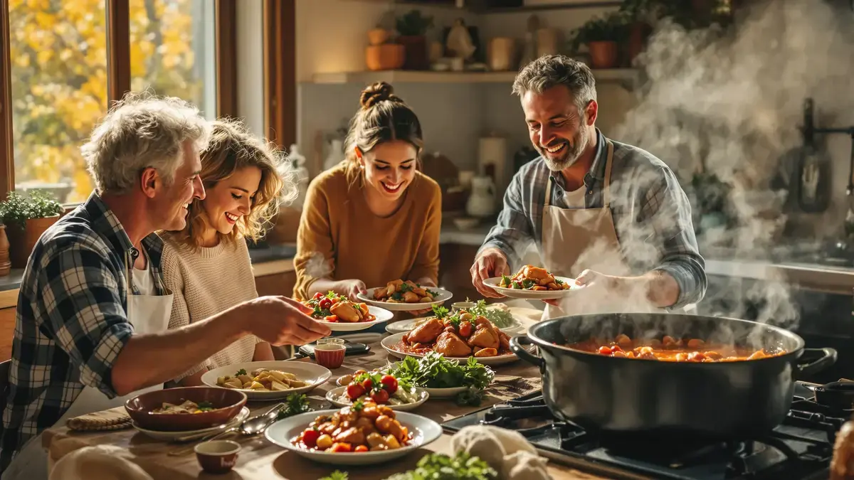 עוף איטלקי של יום ראשון בתבשיל עגבניות וזיתים לארוחה טעימה ומנחמת