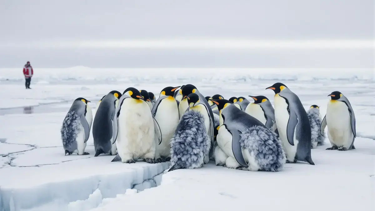 מומחים מזהירים גילוי מקרי חושף איום בלתי צפוי על פינגווינים קיסריים ומסכן את הישרדותם