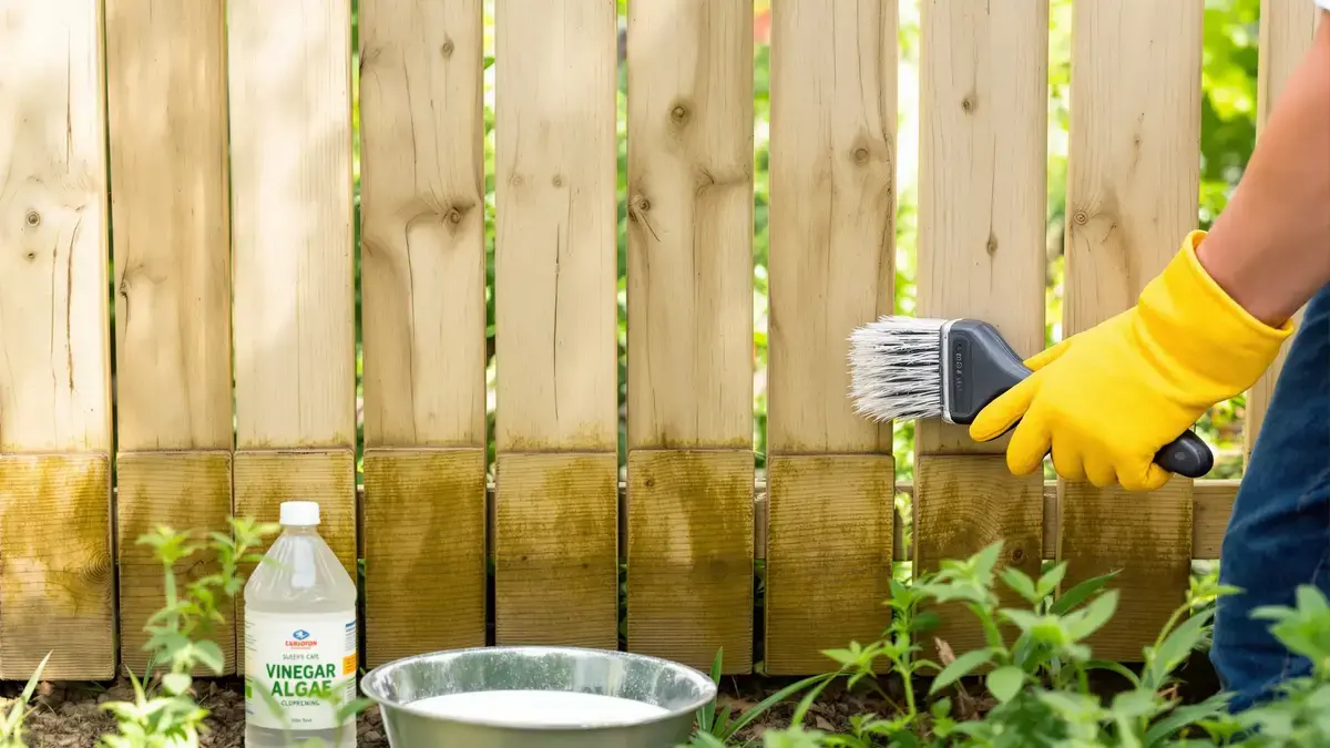 הסירו כתמי אצות ירוקות מהגדר שלכם בעזרת מרכיב מטבח חסכוני ויעיל