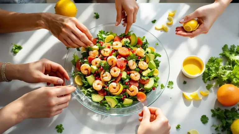 הסלט הזה של שרימפס והדרים הוא תחליף מעולה לרוטבי הויניגרט הרגילים שלי