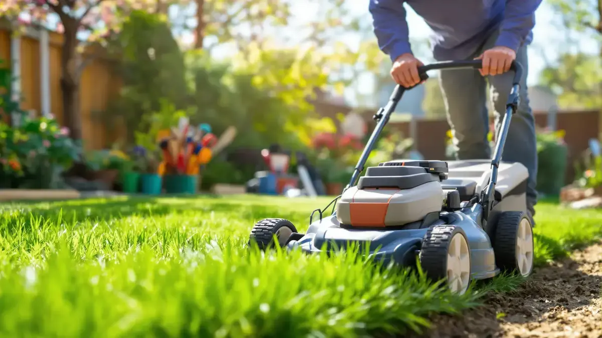 שמירה על גובה הכיסוח הזה במרץ חשובה אחרת הדשא יסבול כל האביב