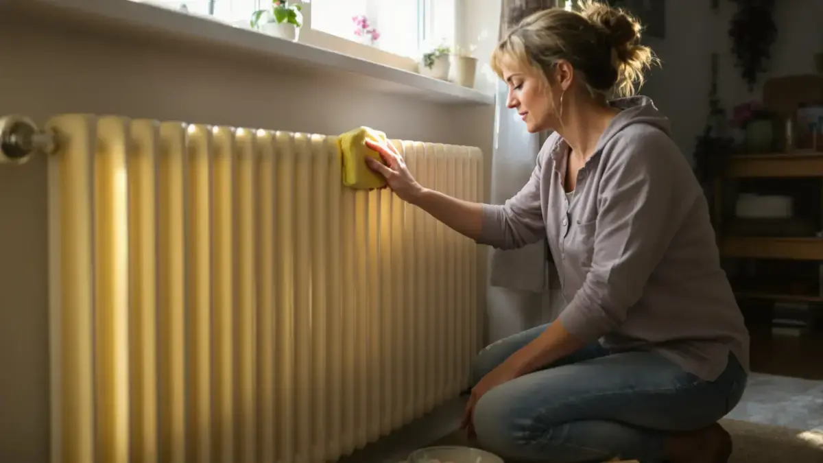 תערובת ביתית לא מוכרת יכולה להלבין רדיאטורים מצהיבים תוך 30 דקות בלי לצבוע מחדש אך רבים מתעלמים מהפתרון הפשוט הזה