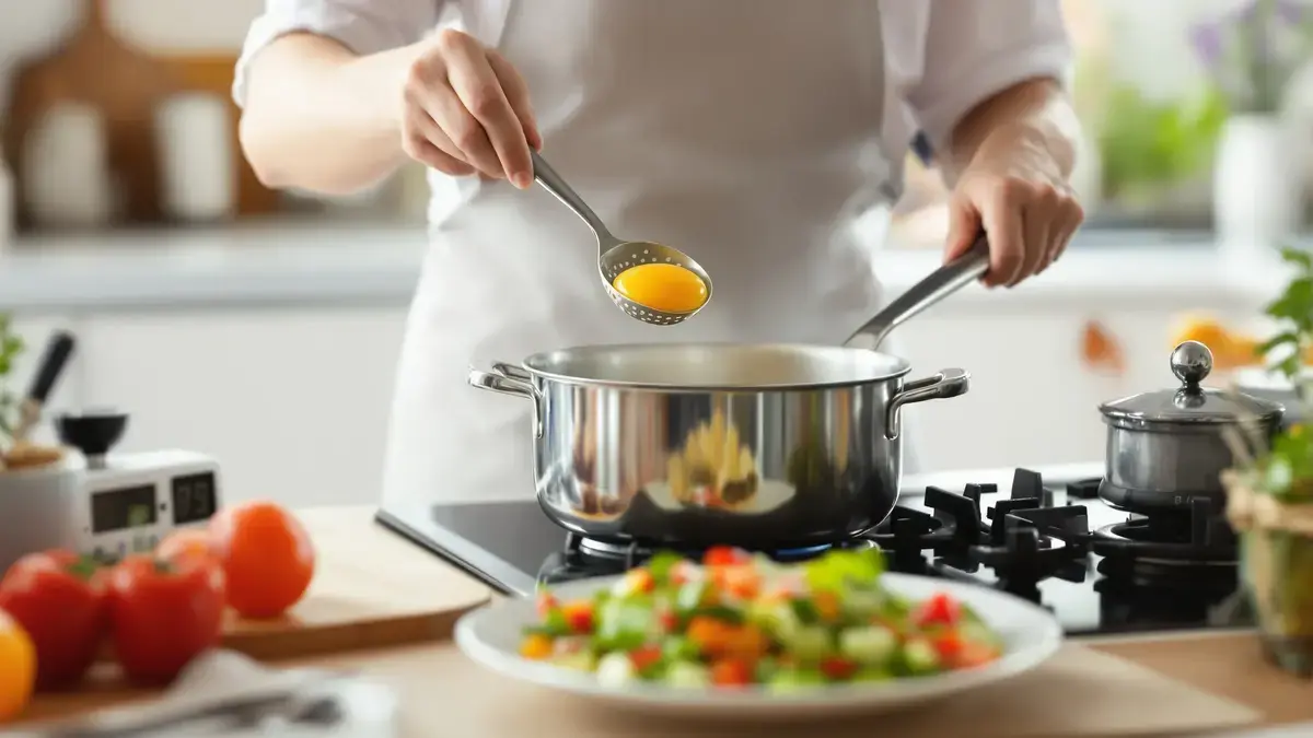 השף הזה משתף טיפ פשוט למניעת זריקת ביצים קשות שלא בושלו היטב