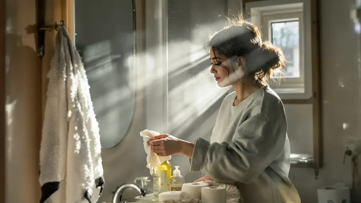 טריק נייר הטואלט הספוג בחומץ פותר בעיה בחדר האמבטיה שלעיתים קרובות אינה מוערכת