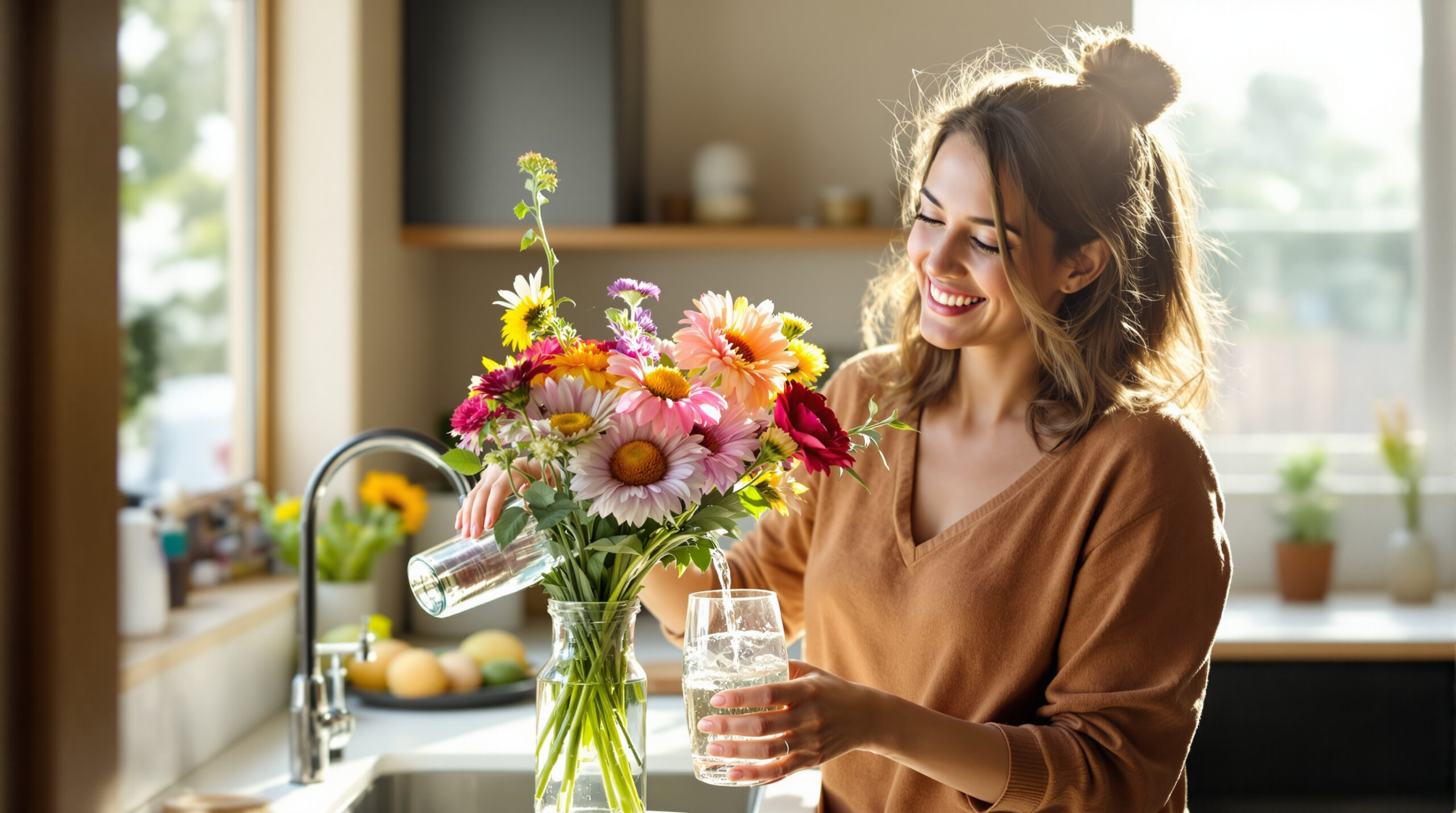 מאז שהוספתי את המרכיב המבעבע הזה לאגרטל שלי, הפרחים שלי נשארים רעננים הרבה יותר זמן, וזה כל כך פשוט!