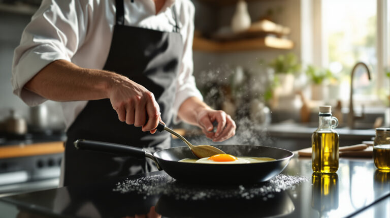 תמיד האמנתי שחמאה היא הטובה ביותר: השף הזה הוכיח לי ששמן יוצר ביצת עין אפילו טעימה יותר