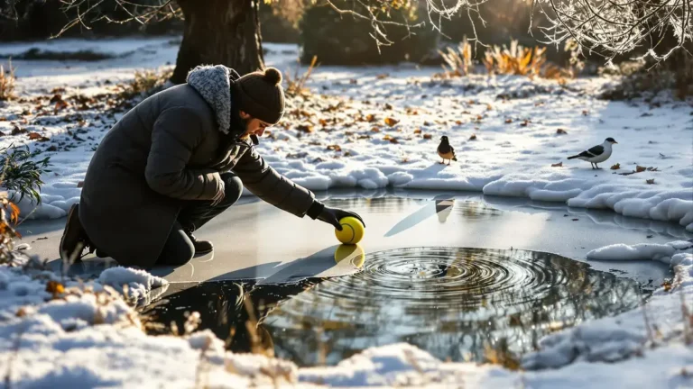 כדי להבטיח את בטיחות נקודות המים שלכם בחורף הניחו כדור טניס והבינו את חשיבותו