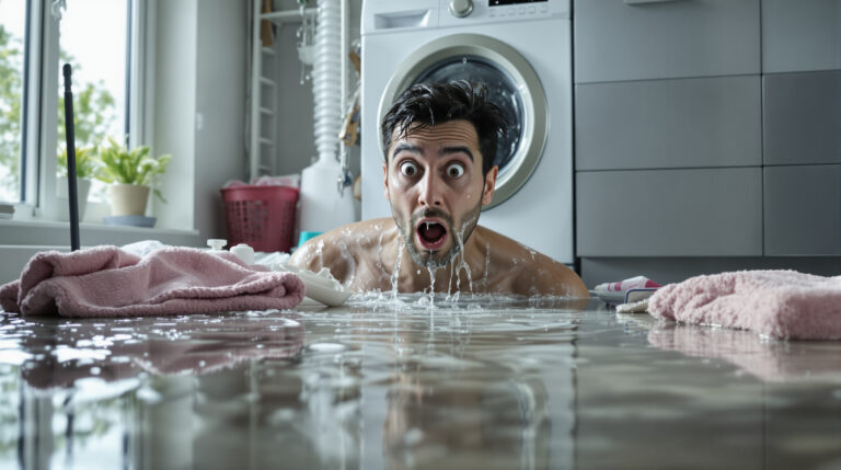 לאחר שהפעלתי את המכונה לפני המקלחת, גיליתי למה האינסטלטור שלי הזהיר אותי: הצפה בלתי צפויה בחדר האמבטיה שלי