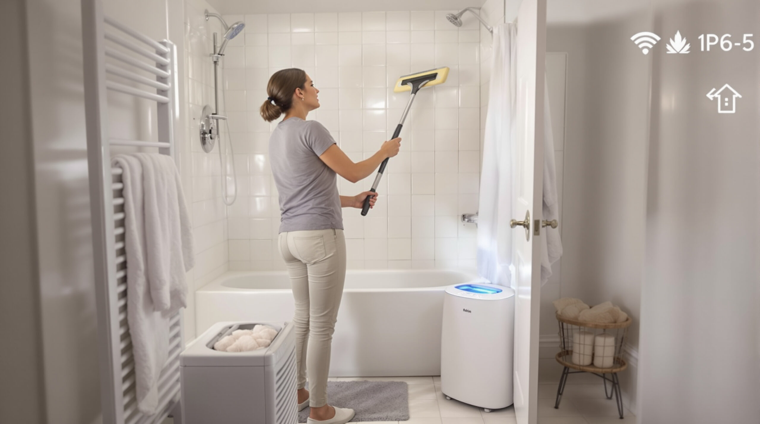 לא חלון ולא ונטה: שיטה חכמה זו מאפשרת לאוורר ביעילות את חדר האמבטיה בלי שיפוץ יקר