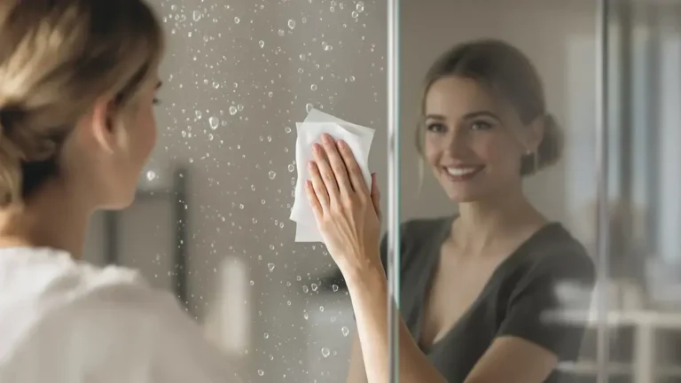 שימוש בנייר אפייה בחדר האמבטיה מאפשר לשכוח ממטליות וממוצרי ניקוי בעזרת שיטה פשוטה זו