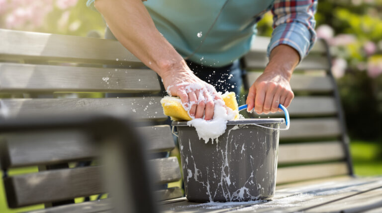 איך לנקות את ריהוט הגינה לאחר החורף?