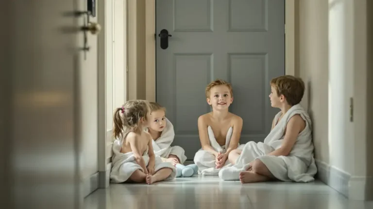 המומחים קובעים ילדים שחלקו חדר אמבטיה עם אחים מפתחים סבלנות שלרוב חסרה לילדים יחידים