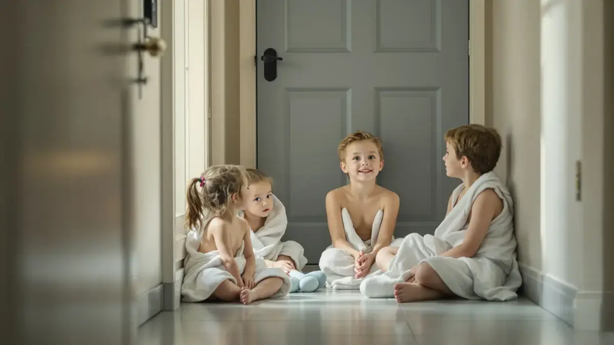 המומחים קובעים ילדים שחלקו חדר אמבטיה עם אחים מפתחים סבלנות שלרוב חסרה לילדים יחידים