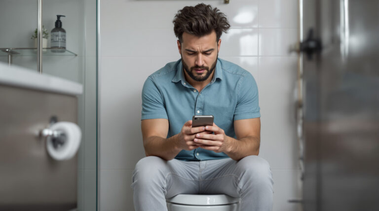 לא הסחת דעת ולא נוחות: ישיבה של יותר מ-10 דקות בשירותים מגבירה את הסיכון הבריאותי ופוגעת ברווחה הכללית