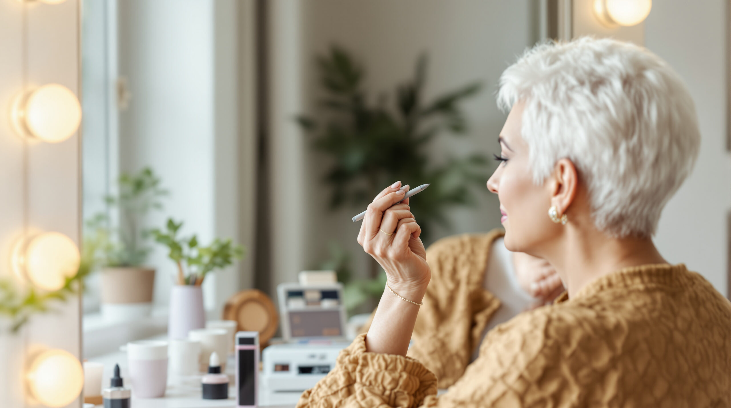 עיפרון הגבות בפחות מ-15 ש"ח שמחזיר נפח לשיער הלבן תוך 2 דקות אחרי גיל 60