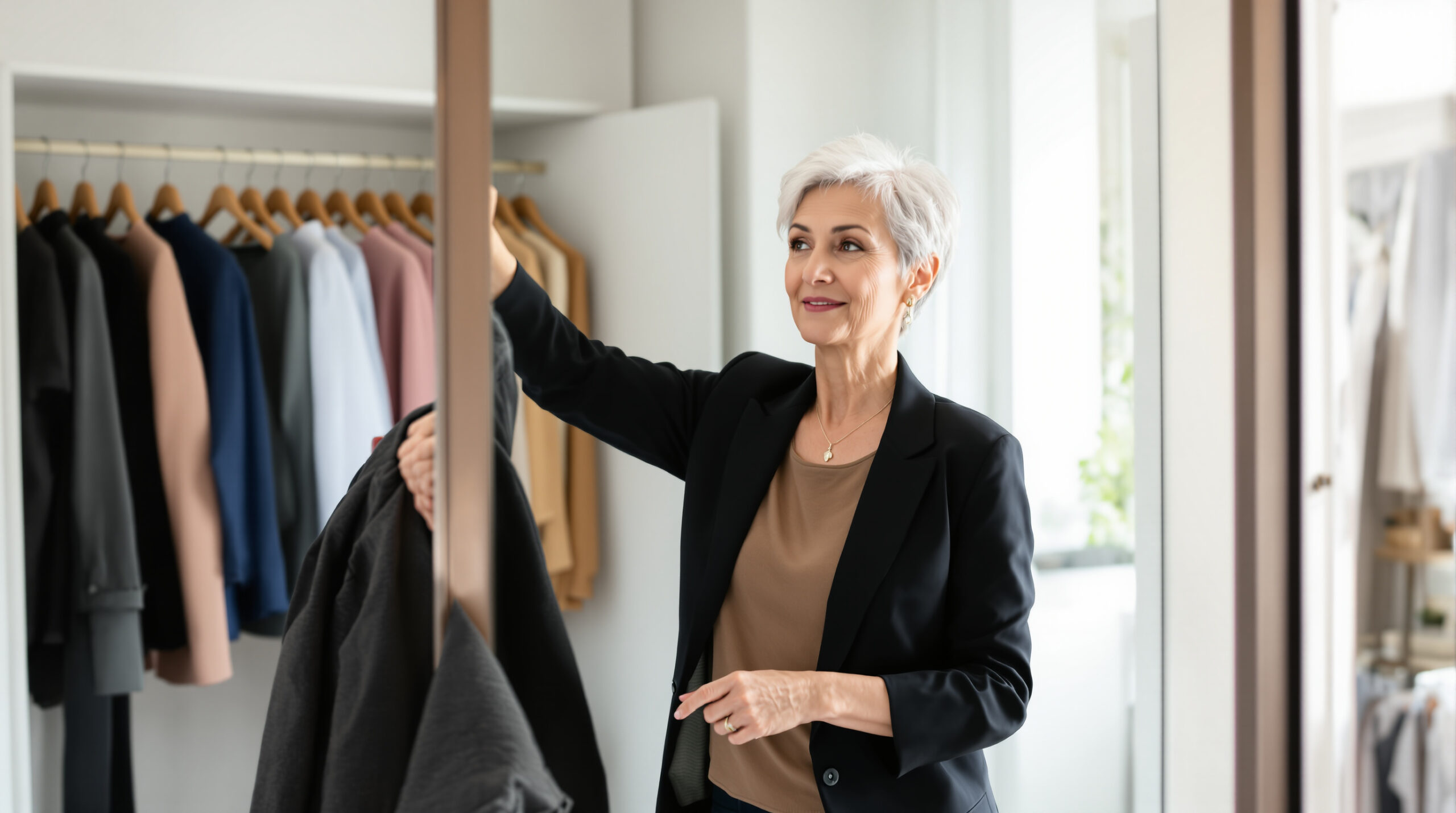 שיער אפור אחרי גיל 50: צבעי הבגדים האלו עלולים להוסיף עד 10 שנים למראה שלך, לפי מומחי אופנה