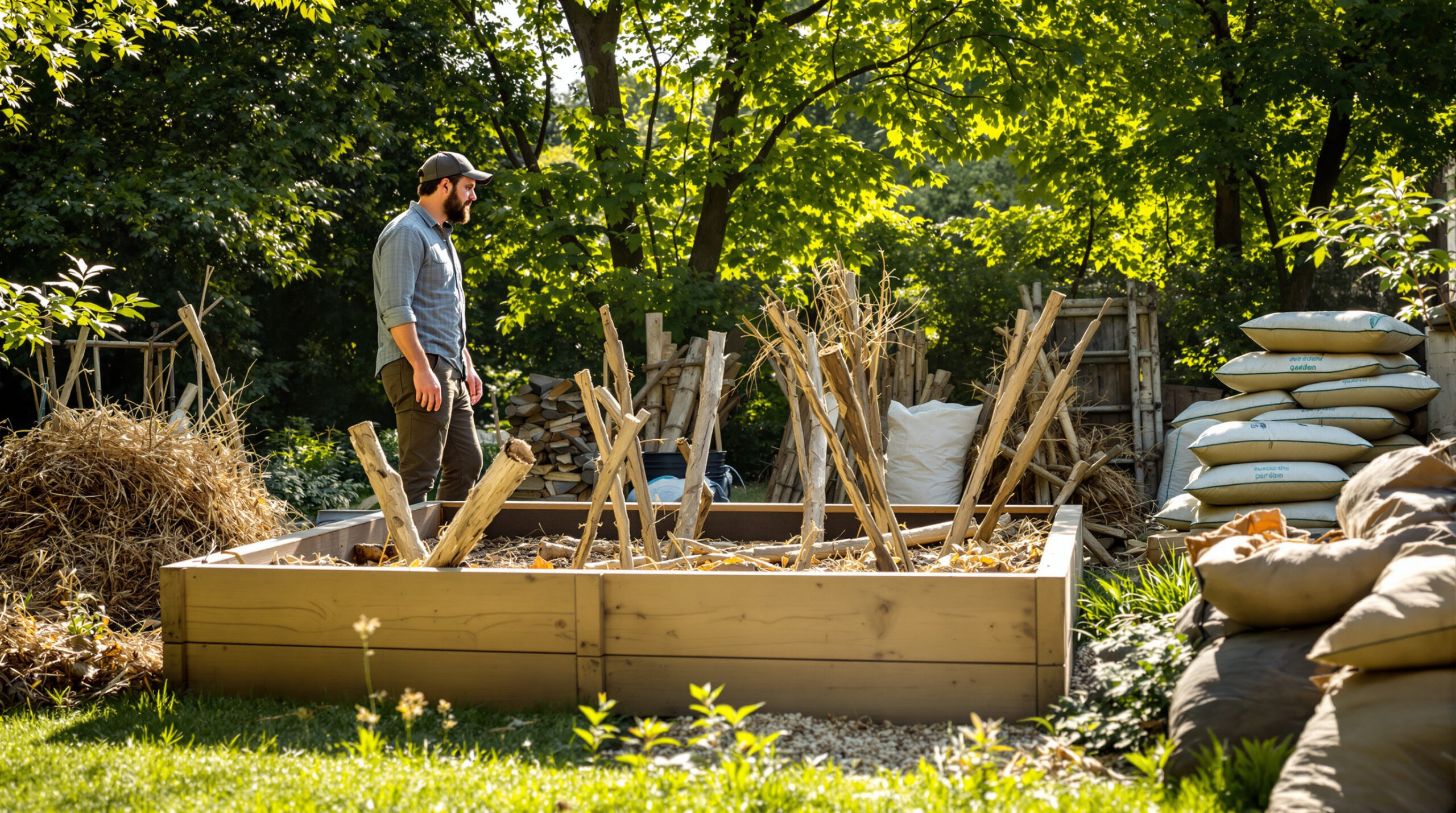 6 דברים חסכוניים שניתן להשתמש בהם במקום אדמה למילוי ערוגה מוגבהת