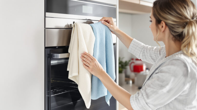 לא לקפל ולא לאחסן: השיטה הבלתי צפויה למגבות המטבח שמונעת סכנת שריפה במטבח שלכם