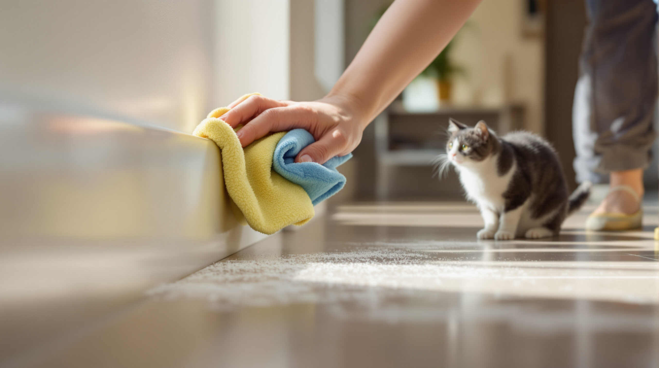 יש לכם חתול? העבירו מטלית אנטיסטטית על הפאנלים פעם בחודש ותגידו שלום לשערות!