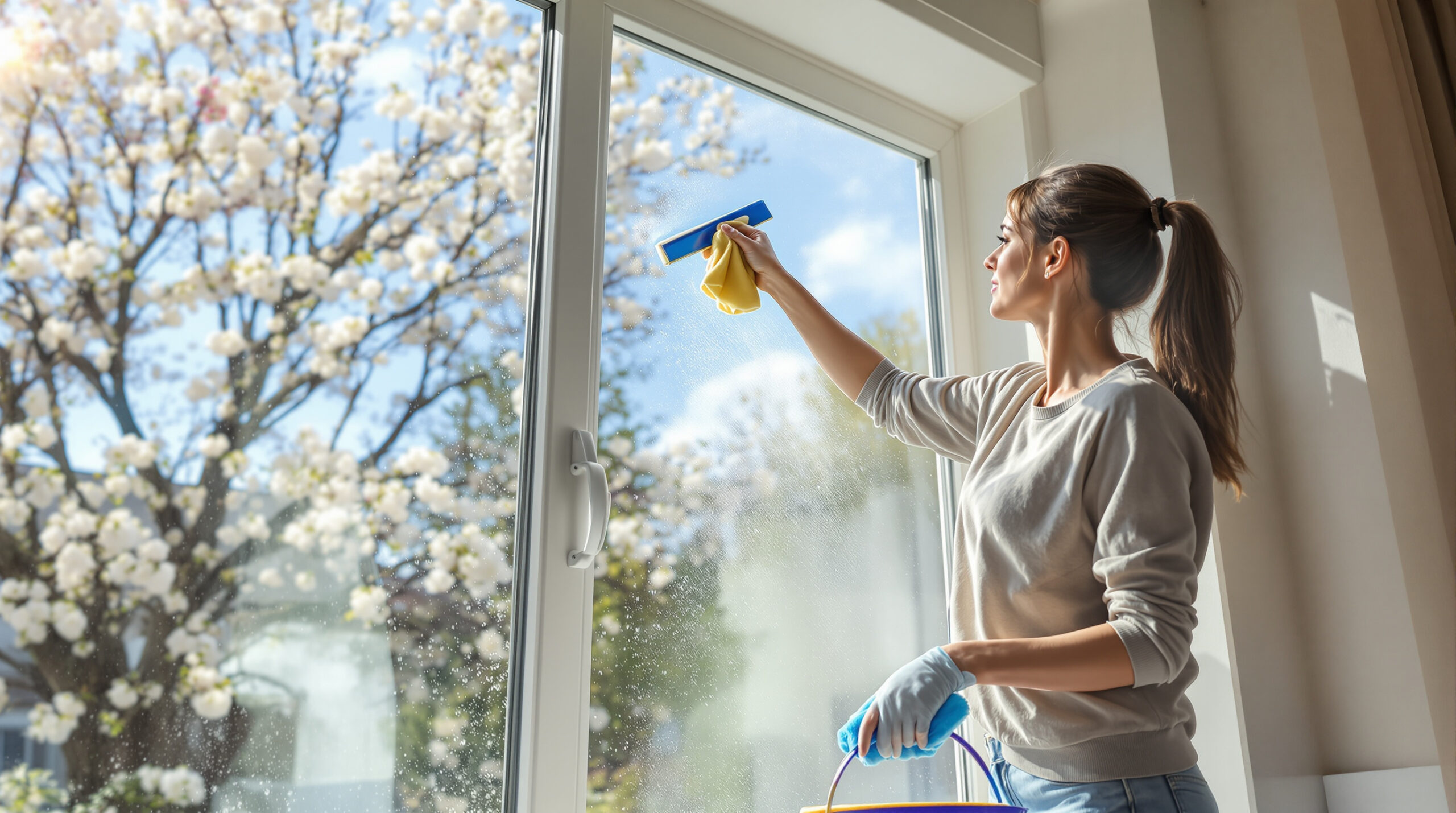 חשבנו שחומרי הניקוי יעילים: בפועל, מים עם סבון עושים פלאים לחלונות נוצצים באביב