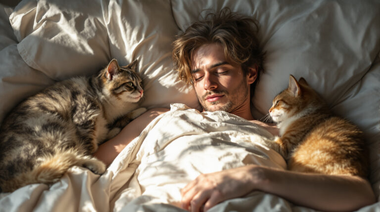 לא חיבה ולא הגנה: התכונות הנסתרות שמגלות את הקשר האמיתי בין בני אדם לחיות המחמד שלהם במיטה