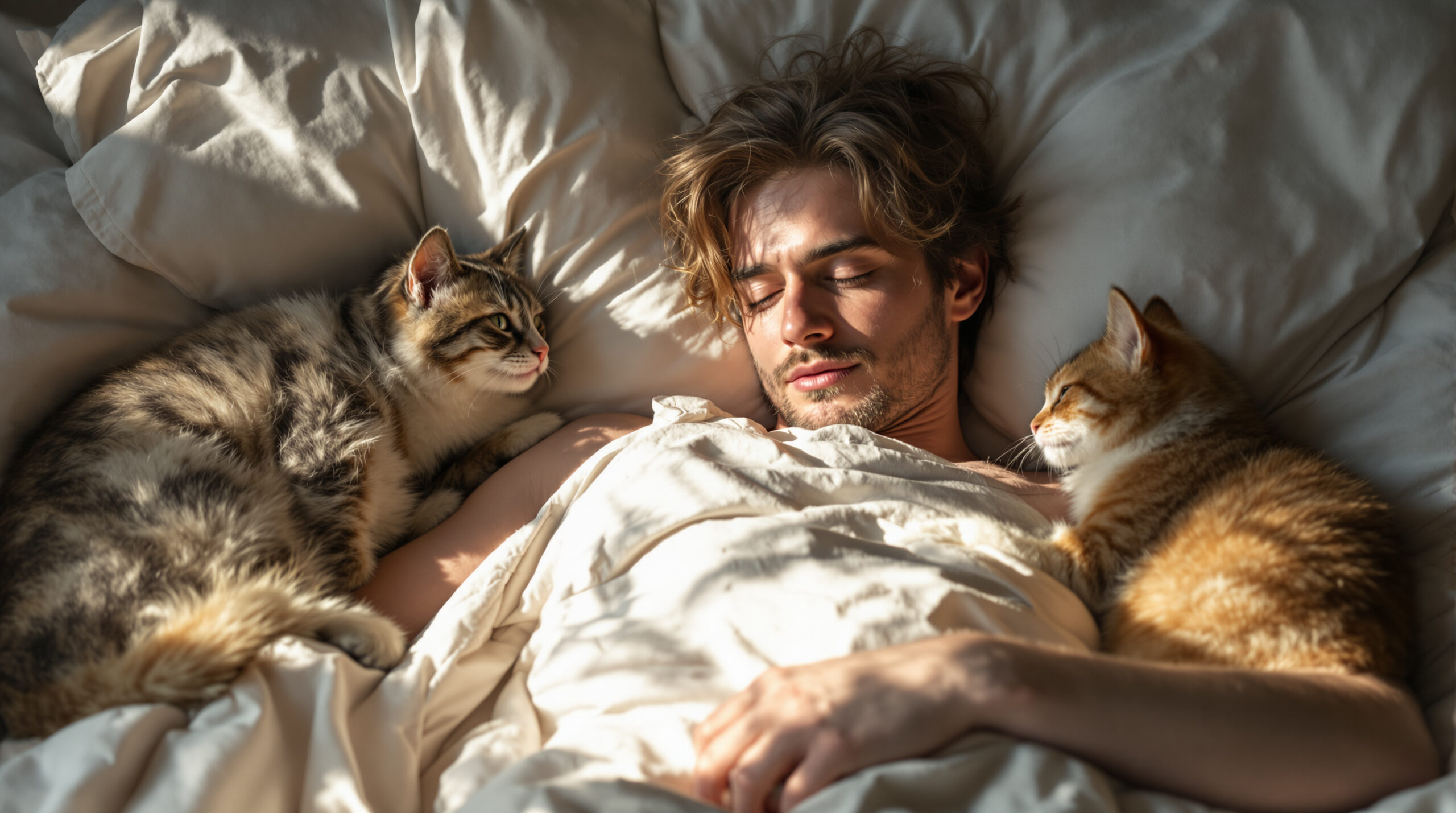 לא חיבה ולא הגנה: התכונות הנסתרות שמגלות את הקשר האמיתי בין בני אדם לחיות המחמד שלהם במיטה