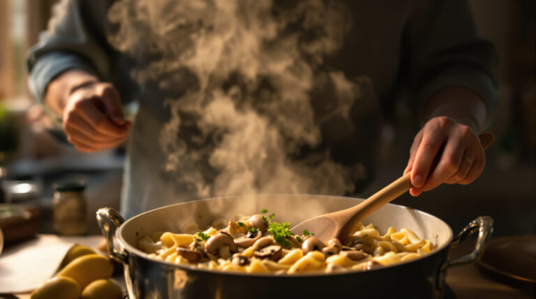 סוף לארוחות של חוסר חשק: מנת הפסטה הקרמית עם הפטריות שמכינה את עצמה ומשדרגת את ארוחות הערב שלי ברגע