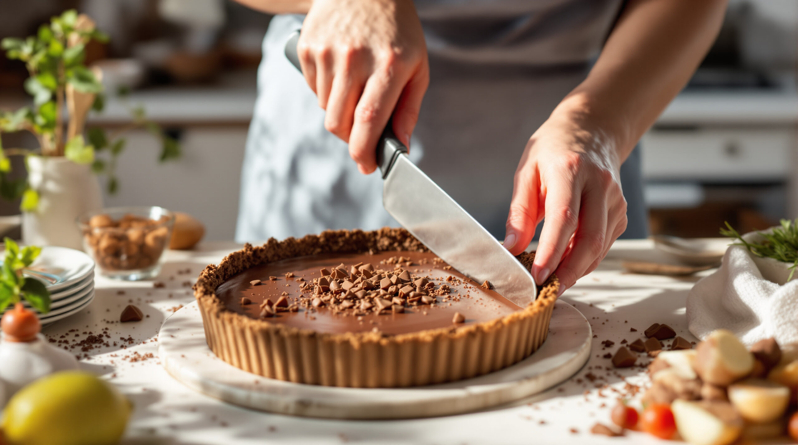 בצק סבלה קקאו עושה את כל ההבדל בטארט השוקולד של פסחא