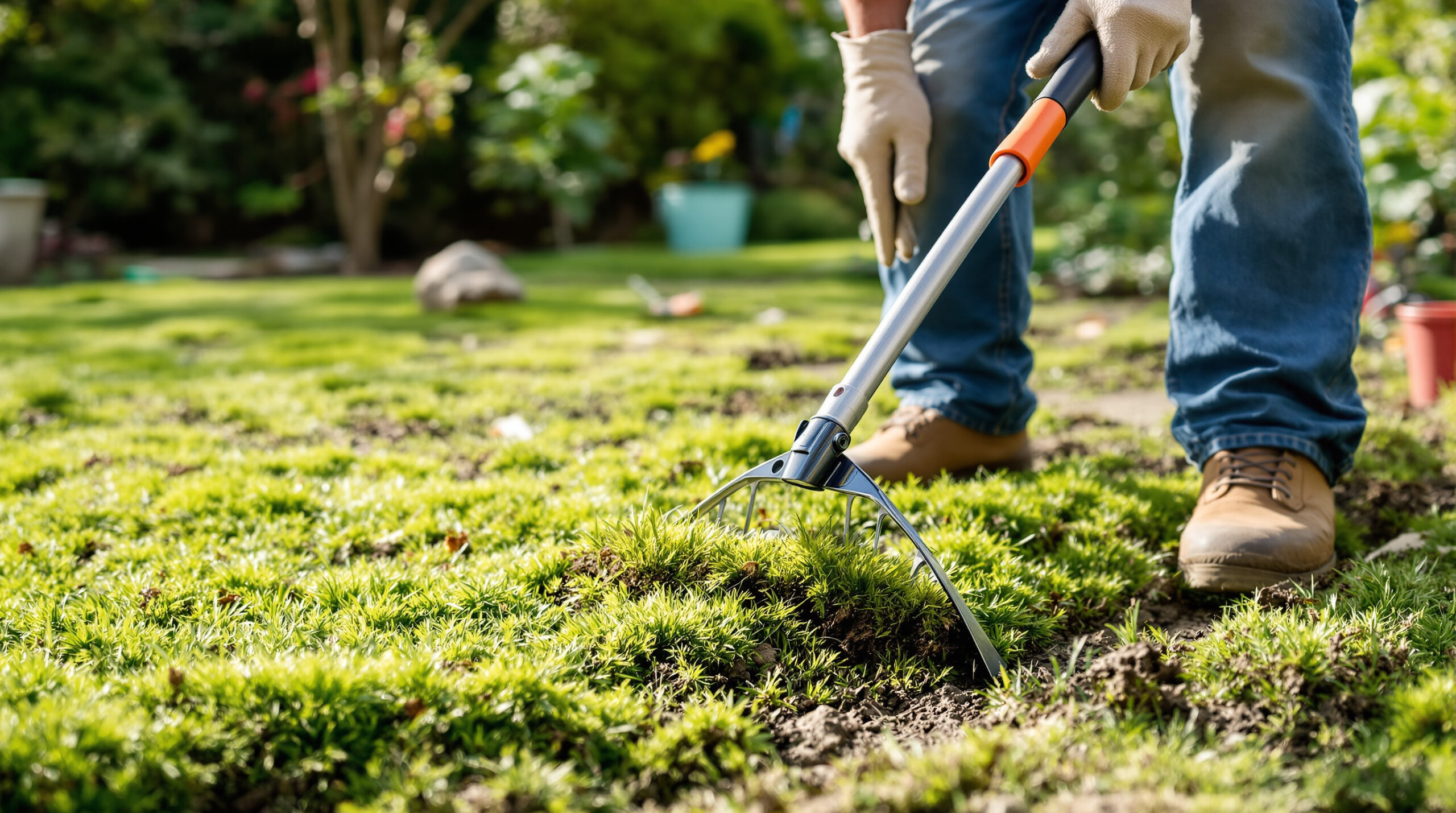 הדשא שלי היה מכוסה בטחב אחרי החורף: גיליתי את הפעולה הפשוטה שהגננים משתמשים בה והכול השתנה