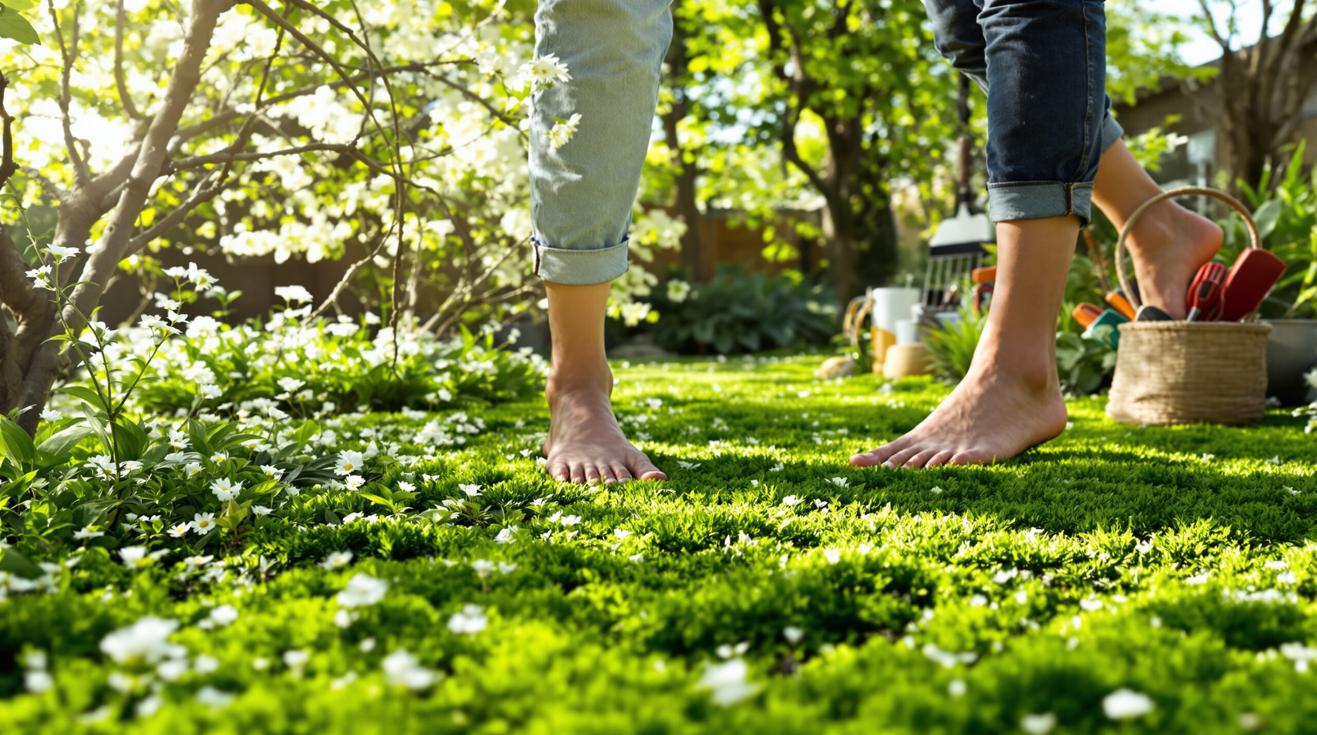 גיליתי מרבד ירוק שמחליף דשא: אין צורך לכסח, והגינה שלי הפכה לפינת גן עדן אמיתית באפריל