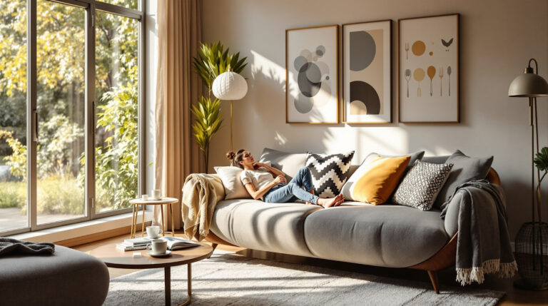 הסלון שלי היה רגיל: הספה המותאמת אישית של מותג העיצוב האהוב שלנו שינתה הכל לחלל ייחודי ומותאם אישית